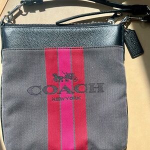 Coach Horse & Coach Brown Leather Cross Body Bag